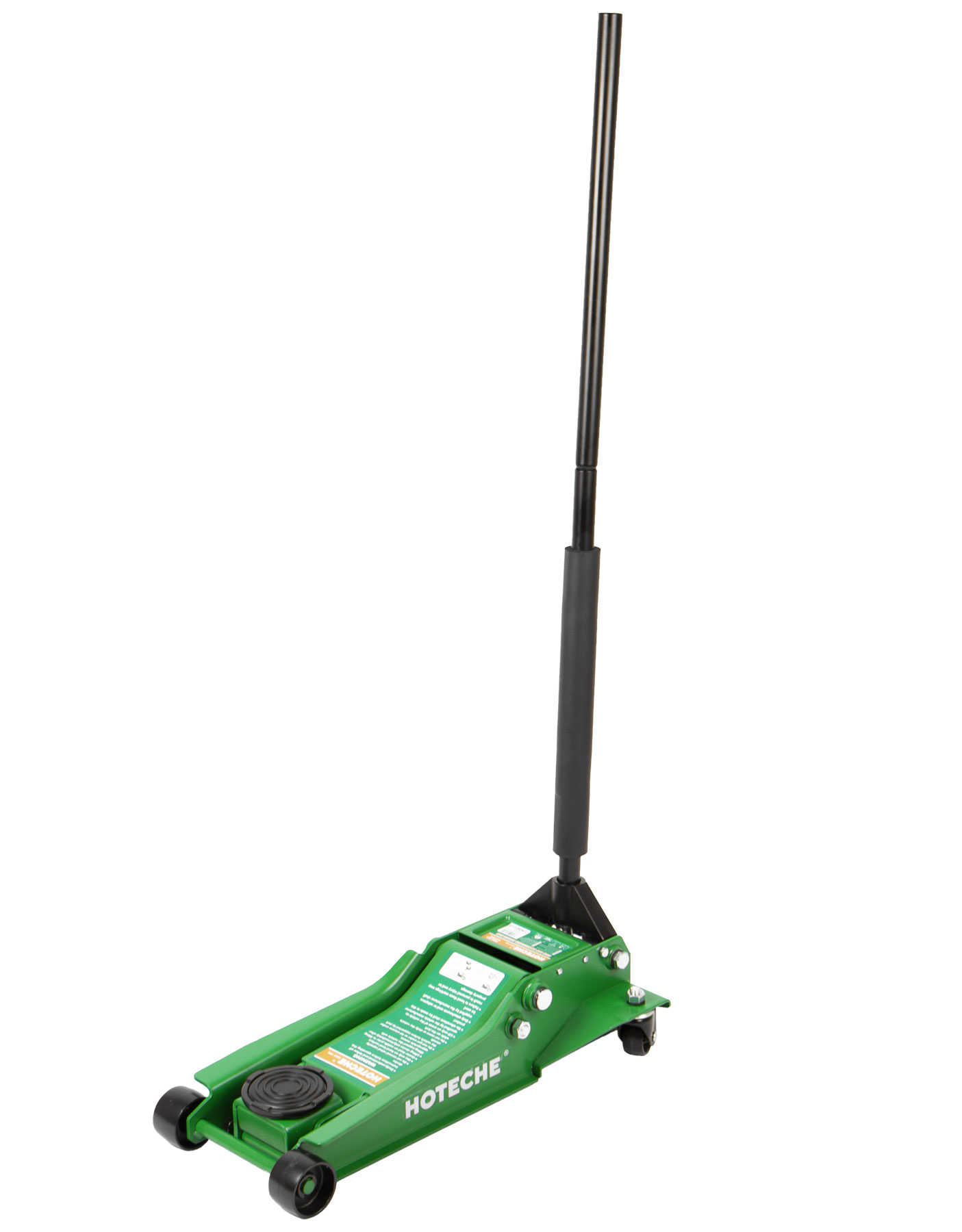 Pojízdný nízkoprofilový zvedák Hoteche HT651303, 4 t Nízkoprofilový hydraulický zvedák Hoteche, 4 t – pohled z boku, HT651303