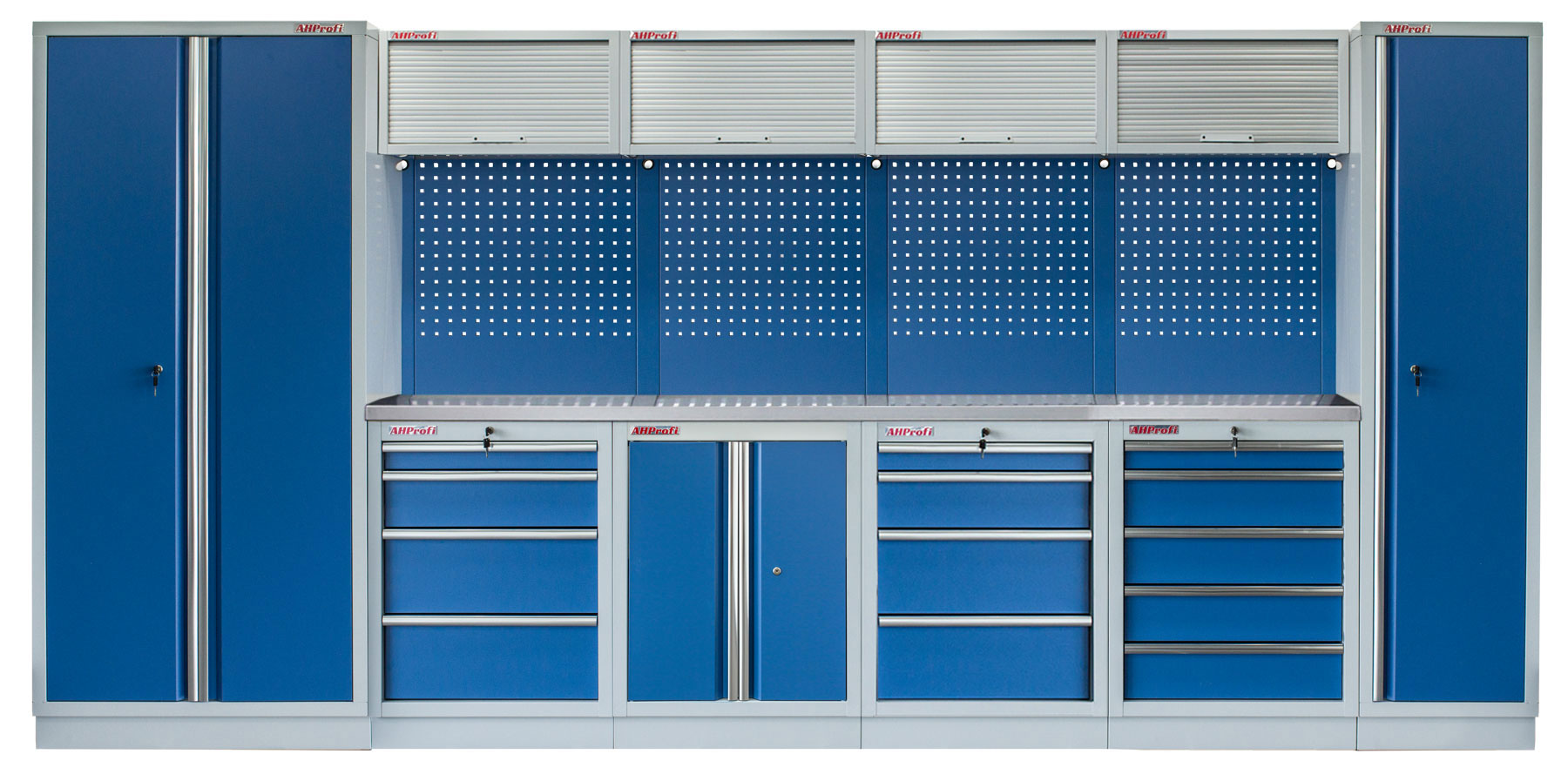 Kvalitní PROFI BLUE dílenský nábytek 4235 x 495 x 2000 mm - MTGS1300A66