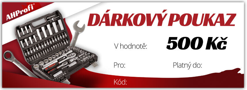 Elektronický dárkový poukaz v hodnotě 500 Kč