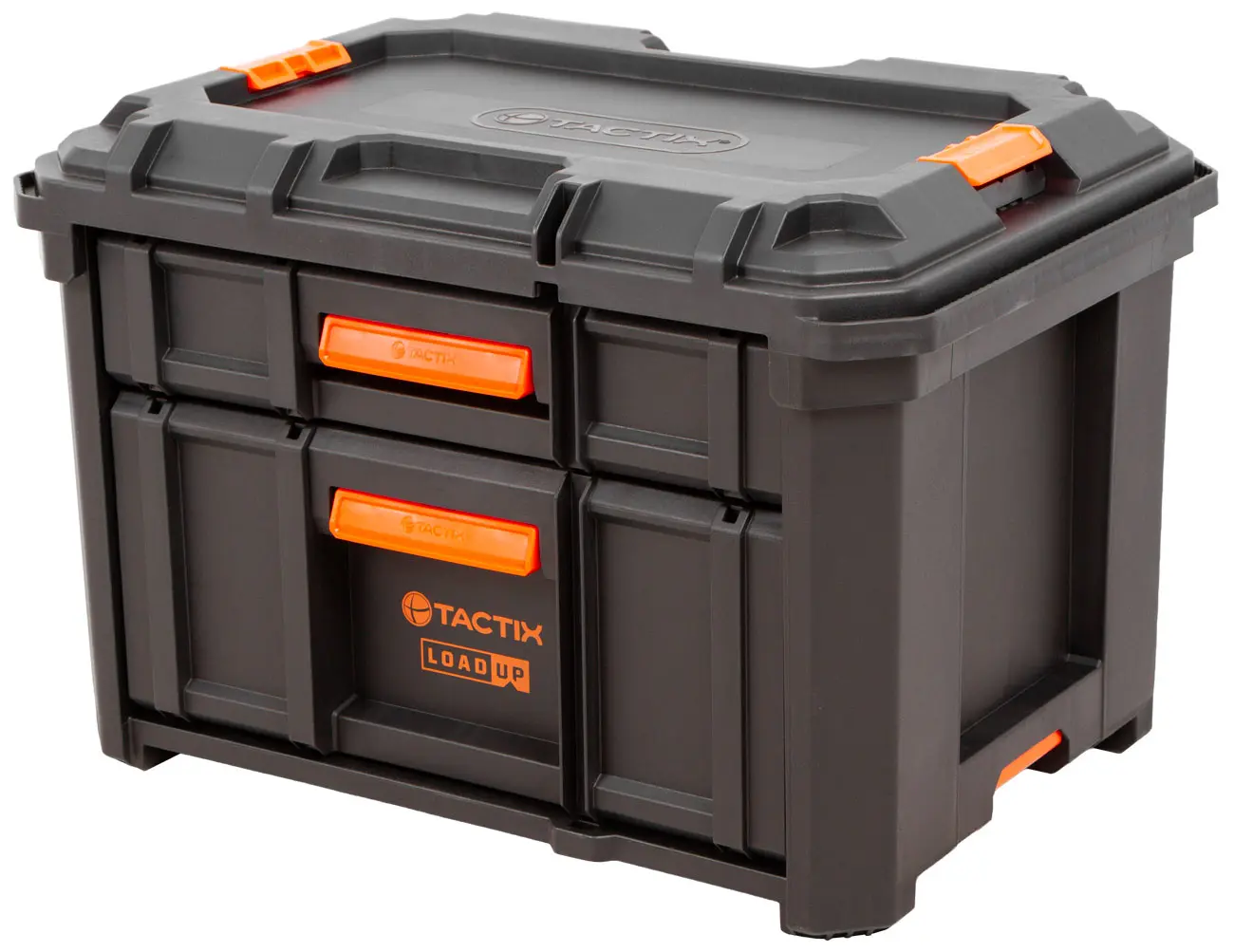 Levně Vodotěsný plastový box na nářadí Tactix LOAD UP, 2 zásuvky - TC320422
