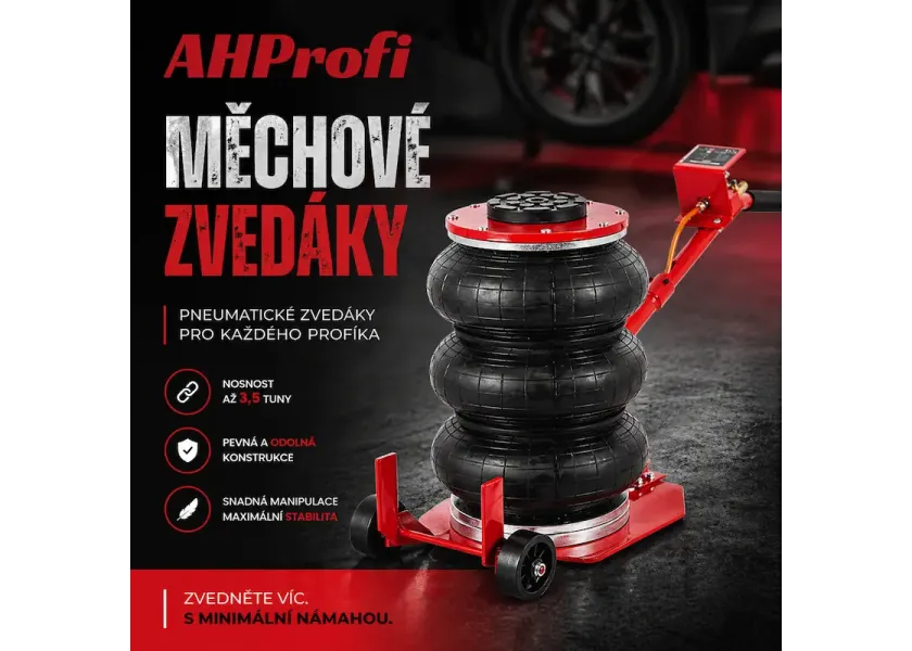 Pneumatické měchové zvedáky AHProfi