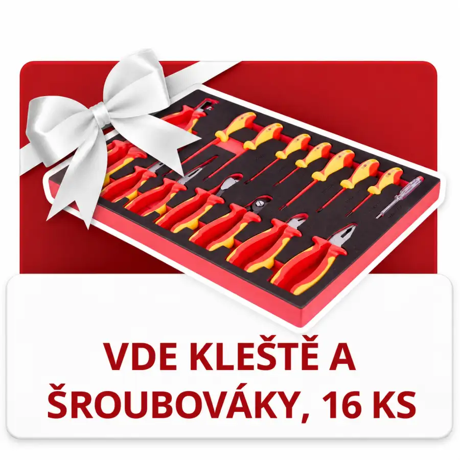 Sada VDE nářadí v plastovém kufru, 19 ks – AH19VDE