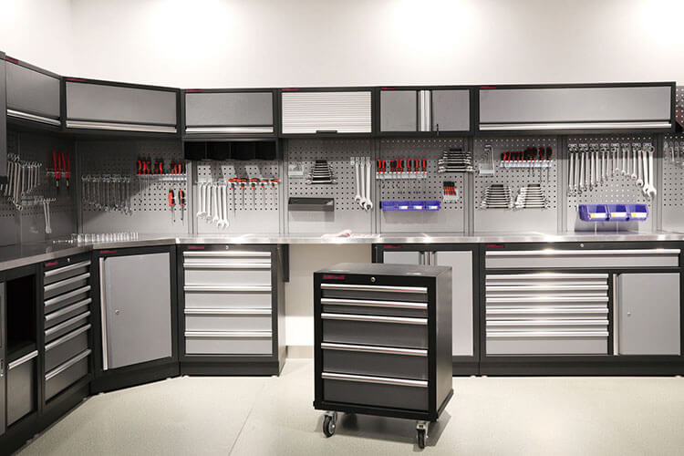 Dílenský vozík v sestavě nábytku PROFI Dílenský vozík v sestavě nábytku PROFI