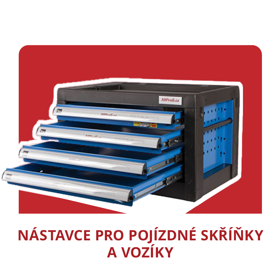 Nástavce pro pojízdné skříňky a vozíky
