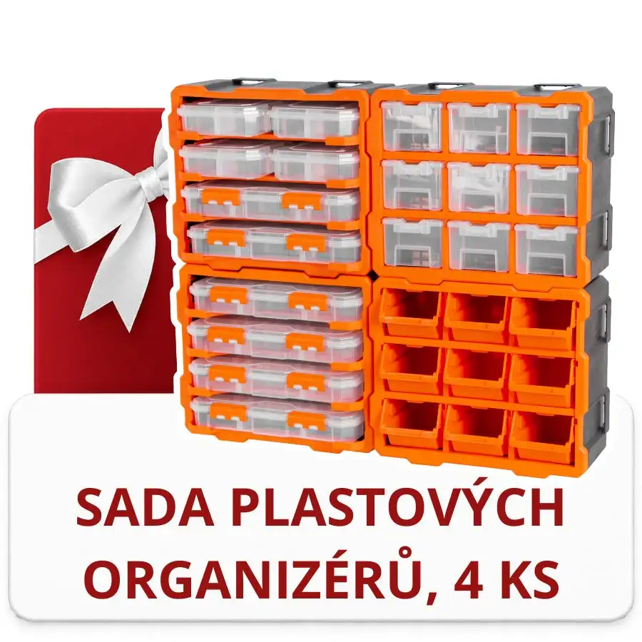 Sada plastových organizérů Tactix, 4 ks