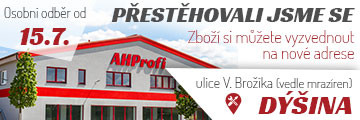 Objednávky vyzvedávejte v Dýšiné.