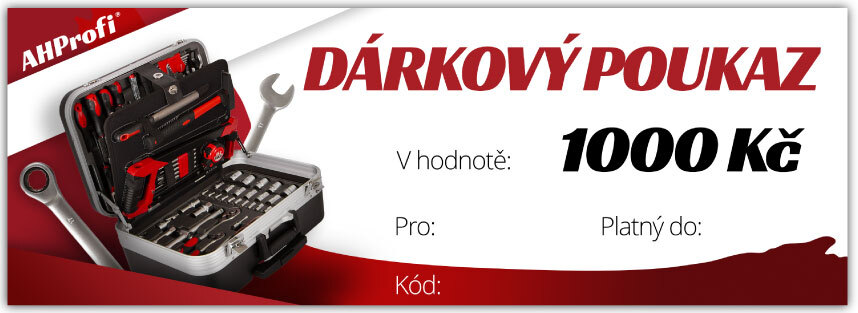 Dárkový poukaz v hodnotě 1000 Kč