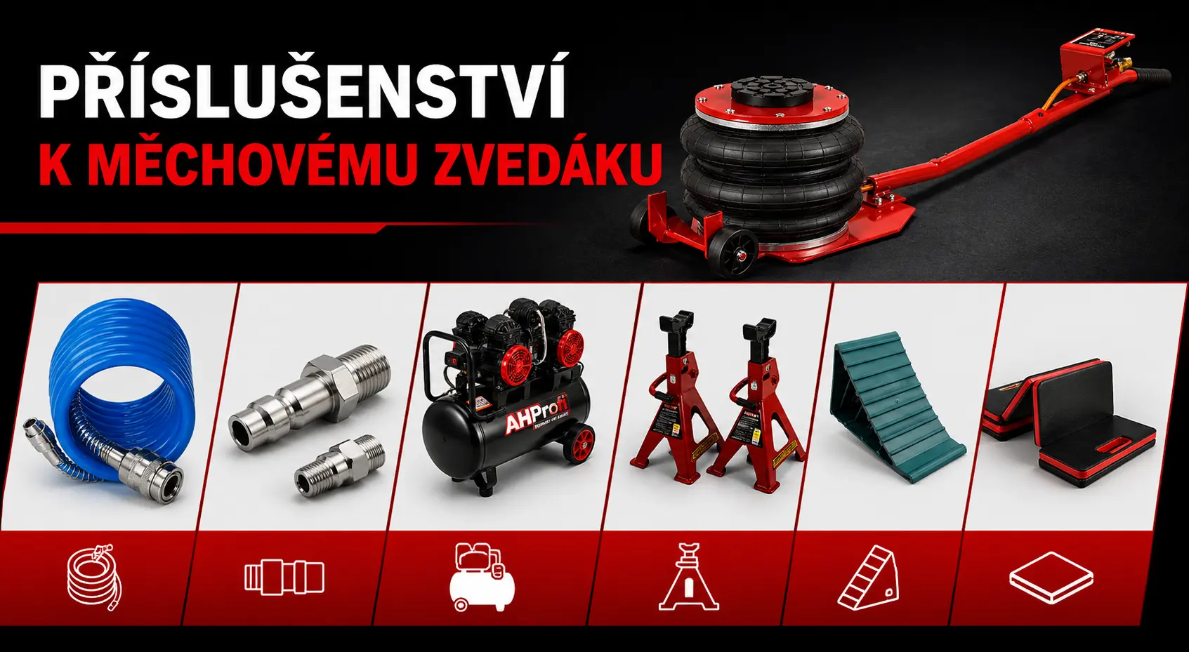 Co je potřebné k měchovému zvedáku